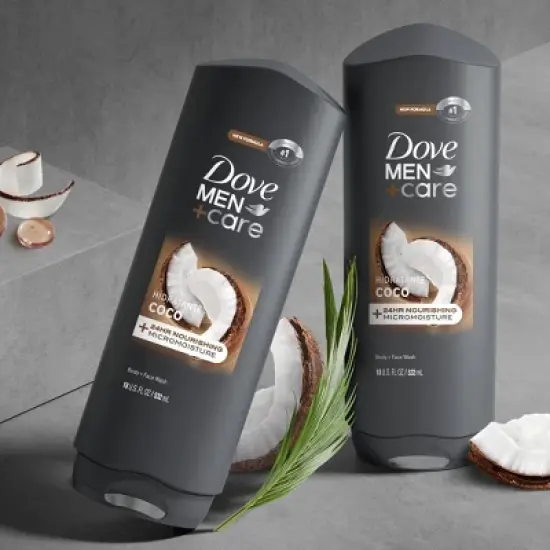 Dove Men+Care Coconut and Citrus Body Wash & Face Wash - Coco + C&iacute;tricos - 18 fl oz image {5}