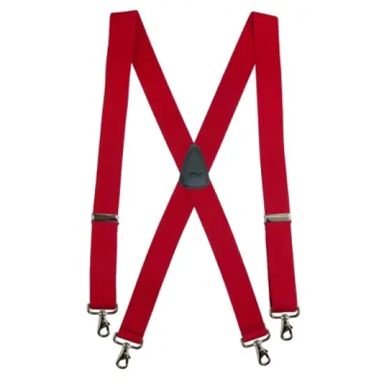 CTM Men's Elastic Solid Color X-Back Suspender with Swivel Hook Ends image {5}