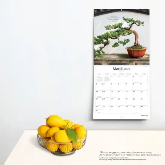 Brush Dance 2024 Wall Calendar 12"x12" Mindful Living image {3}