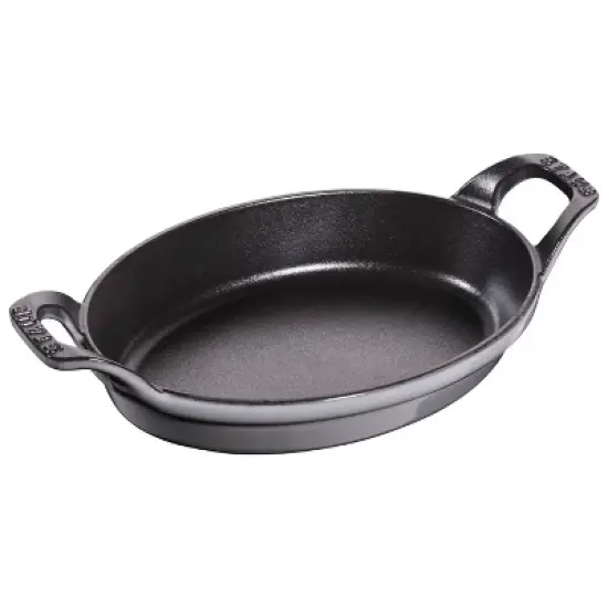 STAUB Cast Iron 8-inch x 5.5-inch Oval Gratin Baking Dish image {4}