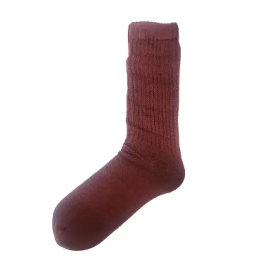 Brown Slouch Socks the Sock Panda (Women's Sizes, Adult Medium) - Midweight image {2}