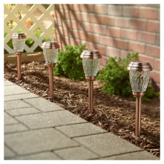 Smart Living Charleston Copper Finish Pathway LED Lights image {1}