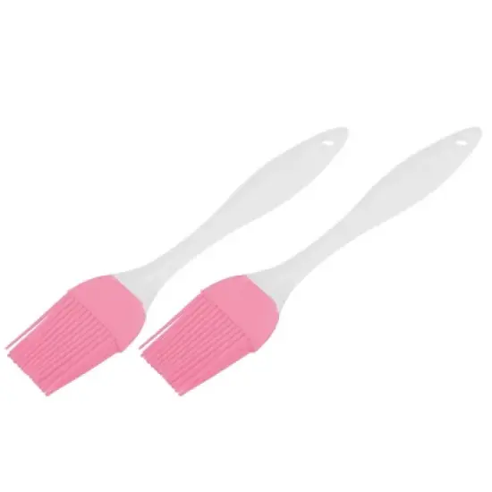 Unique Bargains Home Bakery Handle Basting Grilling Tool Oil Condiment Pastry Brush 2pcs image {6}