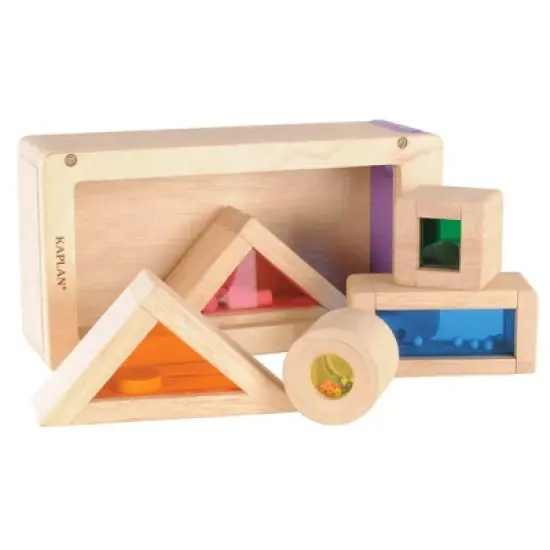 Guidecraft Rainbow Sound Blocks - 5 Pcs image {1}