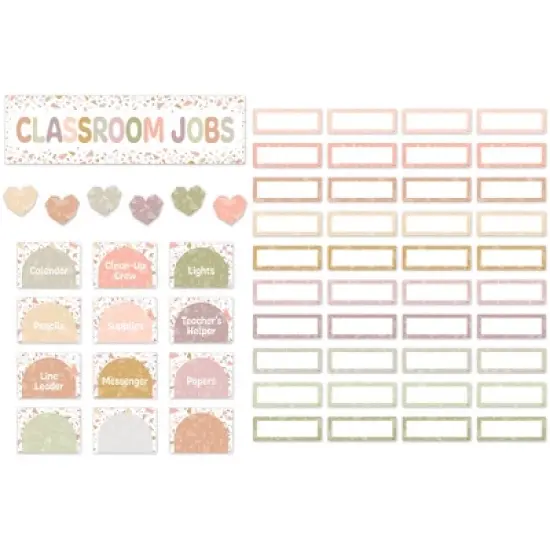 Teacher Created Resources&reg; Terrazzo Tones Classroom Jobs Mini Bulletin Board Set, 59 Pieces image {5}