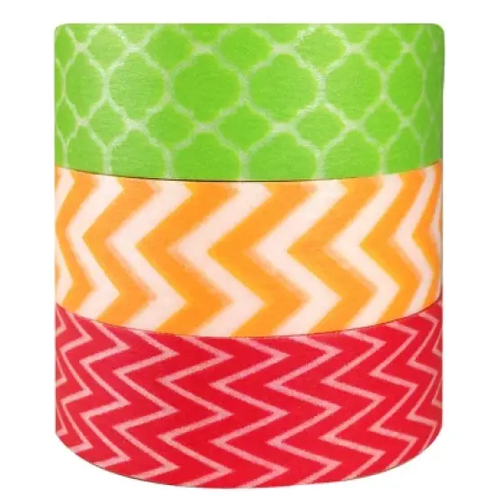 Wrapables Summer Flavors Japanese Washi Masking Tape (Set of 3) image {1}