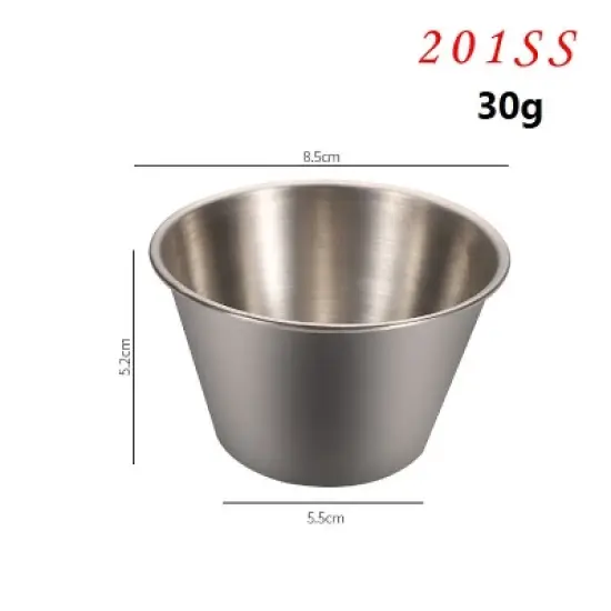 Stainless Steel Tortilla Salad Tomato Sauce Cup image {2}