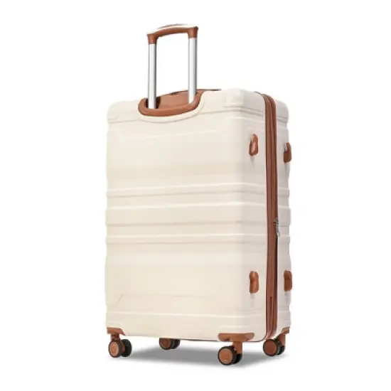 3 PCS Luggage Set, ABS Hardshell Expanable Spinner Suitcase with TSA Lock (20/24/28)-ModernLuxe image {5}