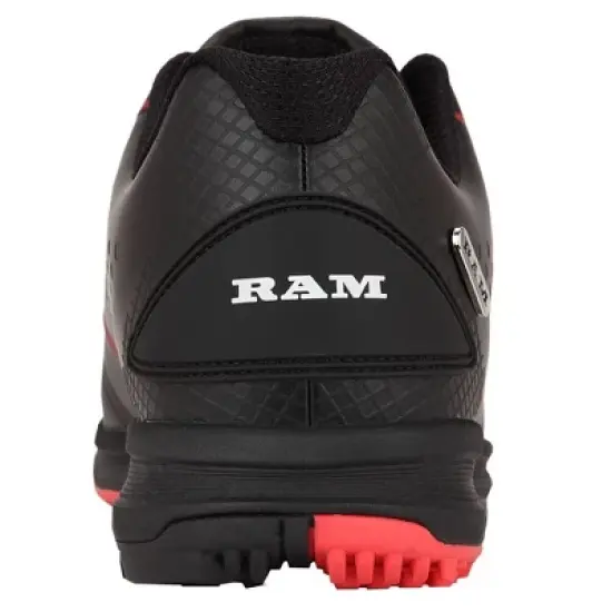 Ram Golf Player Mens Waterproof Golf Shoes Black/Red image {3}
