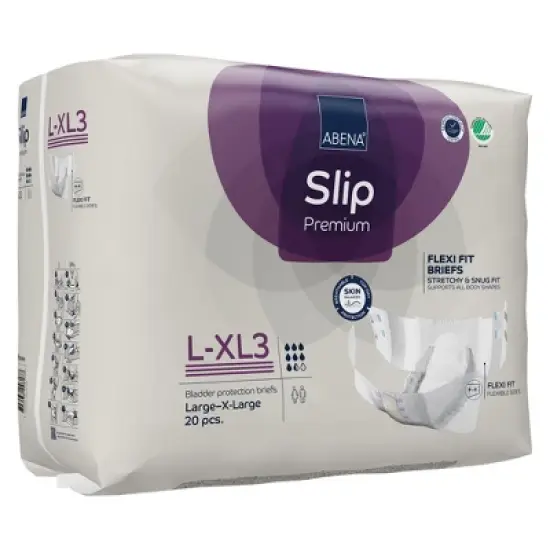 Abena Slip Flexi Fit Adult Incontinence Brief XL Heavy Absorbency Breathable, 1000020865, 20 Ct image {2}