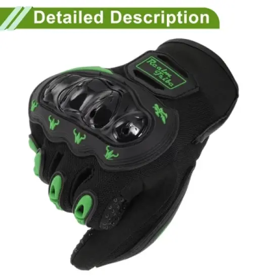 Unique Bargains Motorbike Gloves Breathable Full Finger Glove Nylon Outdoor Gloves 1 Pair image {4}