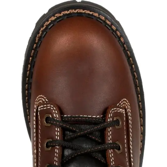 Georgia Boot AMP LT Logger Women's Brown Alloy Toe Waterproof Low Heel Logger Boot image {5}