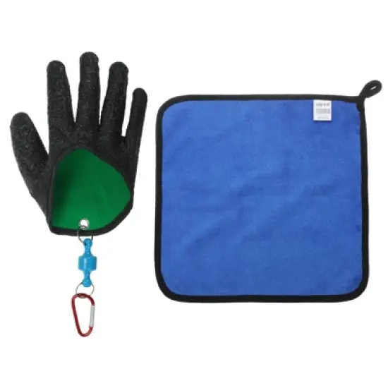 Unique Bargains Waterproof Puncture Resistant Non-Slip Fishing Gloves (Right) with Magnet Release image {4}