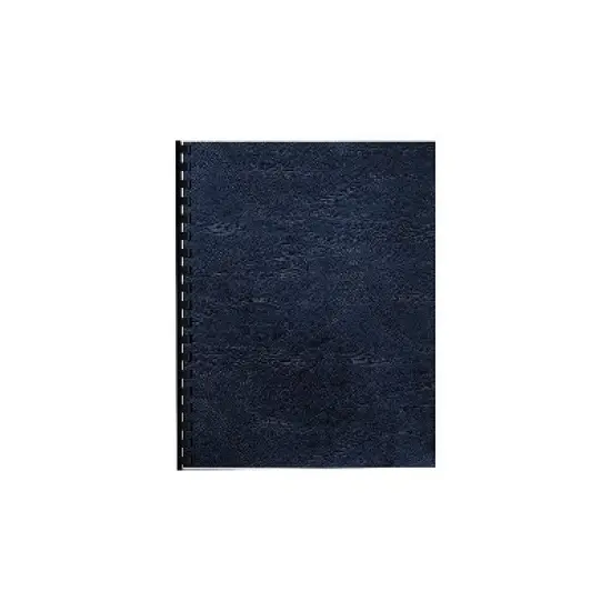 Fellowes Classic Grain Texture Binding System Covers 11 x 8-1/2 Navy 50/Pack 52124 image {2}