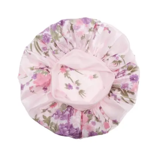 Unique Bargains High Elasticity Print Shower Cap 1 Pc image {10}