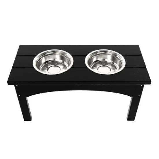WestinTrends Elevated Pet Feeder for Cats and Dogs Puppy, Removable stainless steel eating Bowl, All Weather Resistant image {3}