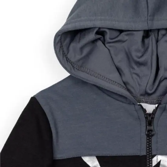 Marvel Spidey and His Amazing Friends Ghost-Spider Miles Morales Spider-Man Fleece Half Zip Hoodie Toddler to Little Kid image {4}