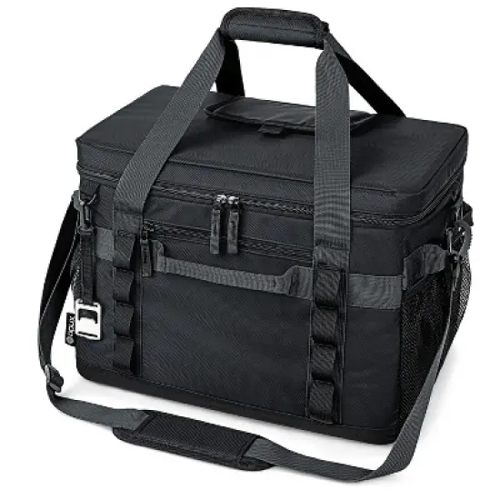 OPUX Soft Sided Cooler Bag, Insulated Collapsible Portable Leakproof with Shoulder Strap, Beach Camping Travel Road Trip image {8}