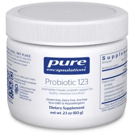 Pure Encapsulations Probiotic 123 - Children's Probiotic Support for Healthy Intestinal Microflora* - 2.1 Ounces image {9}