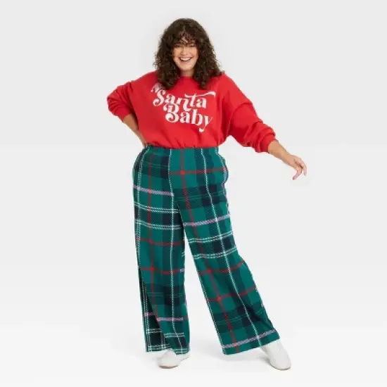 Women's Santa Baby Graphic Sweatshirt - Red image {3}