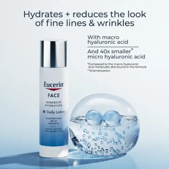 Eucerin Immersive Hydration Daily Lotion - 2.5 fl oz image {2}