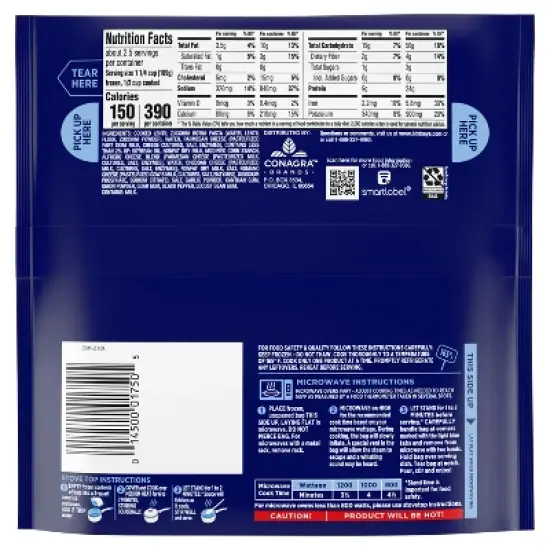 Birds Eye Frozen Spinach Lentil Veggie Pasta Rotini Alfredo - 10oz image {5}