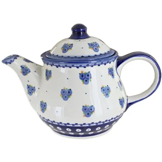 Blue Rose Polish Pottery CZ01 Galia Teapot image {5}