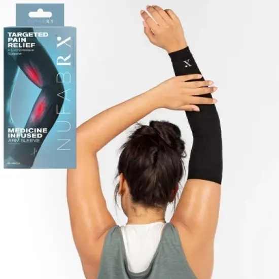 Nufabrx Pain Relief Arm Compression Sleeve image {1}