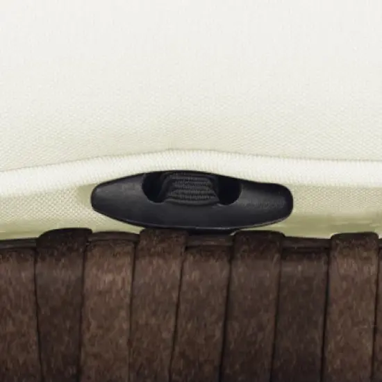 Tangkula 5 CS Rattan Furniture w/ & Tempered Glass & 2 Ottomans Coffee Table Patio image {6}