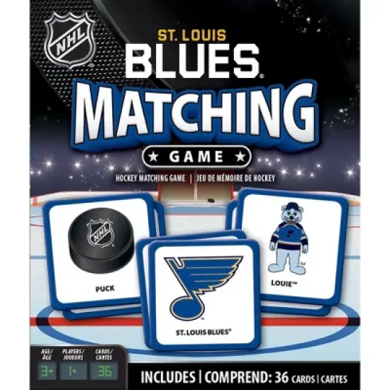 MasterPieces Officially Licensed NHL St. Louis Blues Matching Game for Kids and Families image {1}