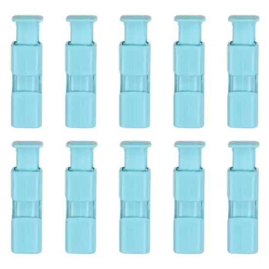 Unique Bargains Plastic Easy Squeeze Lock Food Bag Cinch Clips 10 Pcs image {5}