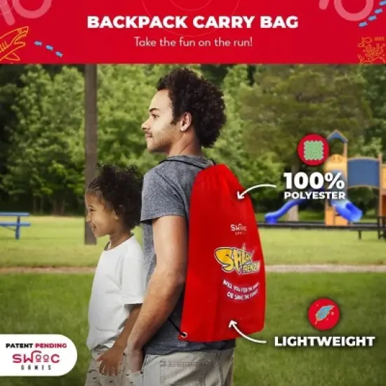 SWOOC Games - Shark Frenzy | 2-in-1 Bean Bag Toss Game for Kids | 5-Second Setup | Toddler Party Games For Kids 3-5 | Toddler Outdoor Games for Kids image {5}