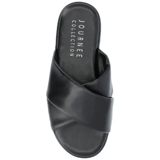 Journee Collection Womens Addilynn Tru Comfort Foam Puffy Slide Sandal image {3}