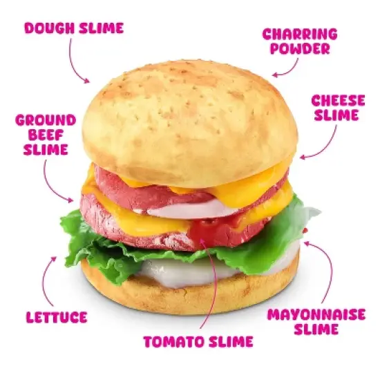Slime Mart Small Basket Burger Slimes and Putties: Creativity Focus, 1.71 Net Weight, Single Piece image {3}