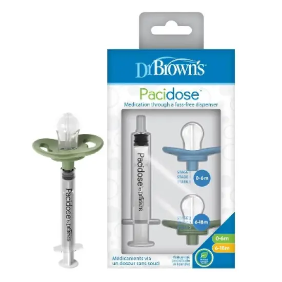 Dr. Brown's Pacidose Liquid Medicine Dispenser for Babies with 2 Pacifier Bulbs - 0-6M & 6-18M image {9}