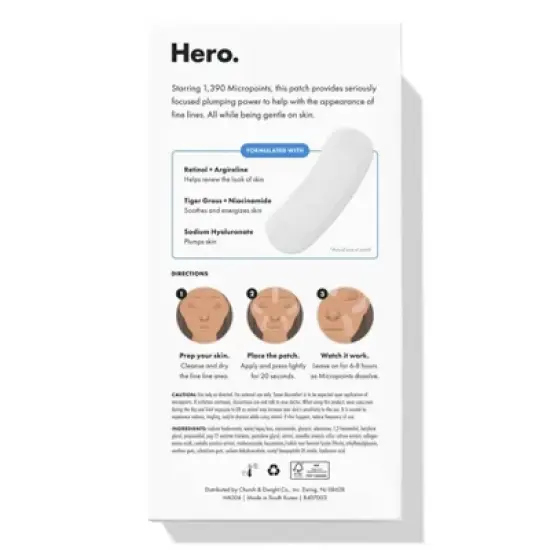 Hero Cosmetics Mighty Face Patches Micropoint for Fine Lines - 6ct image {1}