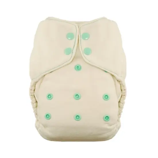 Thirsties | Natural One-Size Fitted Cloth Diaper Pack of 1 image {1}