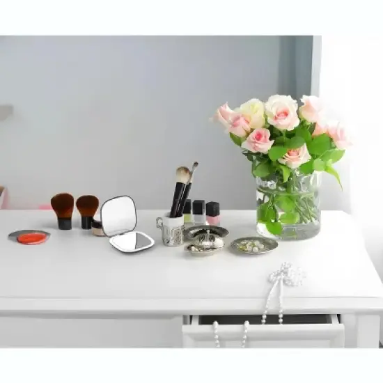 J&V TEXTILES Compact Mirror, 1X/3X Magnification Pocket Mirror, Mini Mirror for Purse, Pocket,Travel and Present image {7}