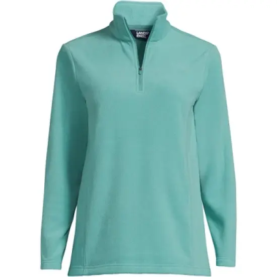 Lands' End Women's Fleece Quarter Zip Pullover image {16}