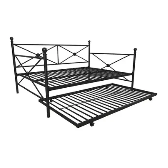 Twin Laura Classic Metal Daybed with Trundle - Room & Joy image {4}