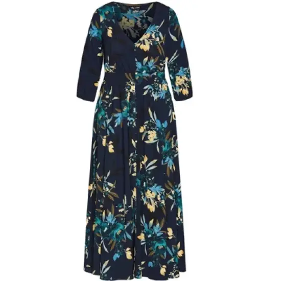 Women's Plus Size Emmaline Maxi Dress - navy  | CITY CHIC image {2}