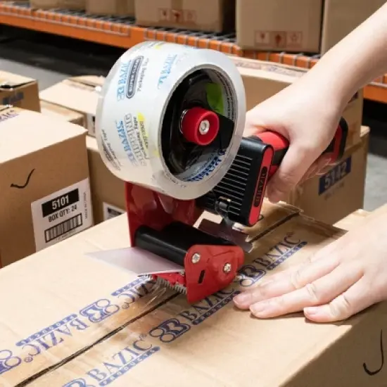 BAZIC Products&reg; Rubber Grip Premium Comfort Packing Tape Dispenser image {2}