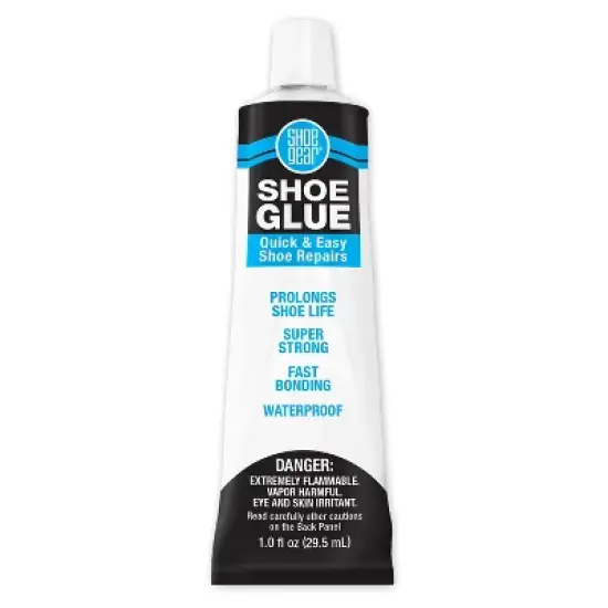 Shoe Gear Shoe Glue - 1 fl oz: Liquid Adhesive for Footwear Repair, Clear Shoe Care Accessory, 5.91" x 3.58" image {2}