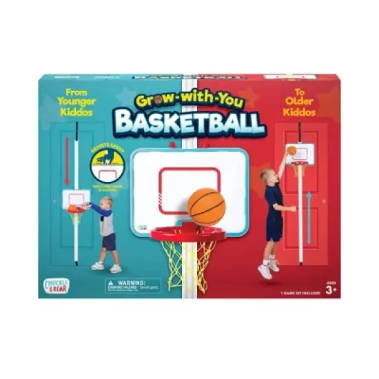 Chuckle & Roar Grow-with-You Toy Basketball Set image {1}