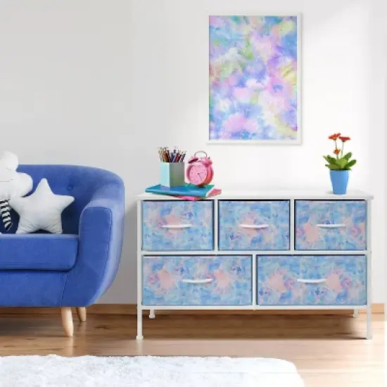 Sorbus Drawer Dresser for Bedroom Home and Office Blue image {2}