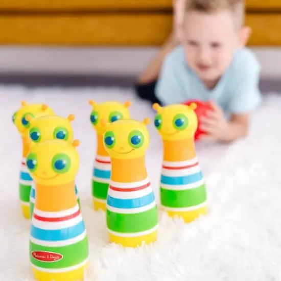 Melissa & Doug Rainbow Caterpillar Bowling Set image {1}