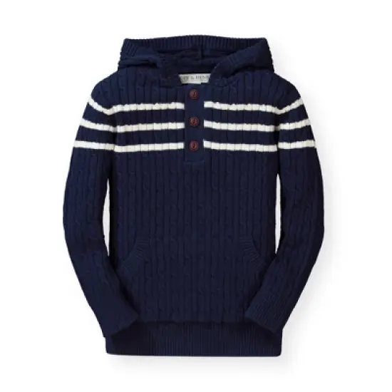 Hope & Henry Boys' Hooded Pullover Sweater, Infant image {8}