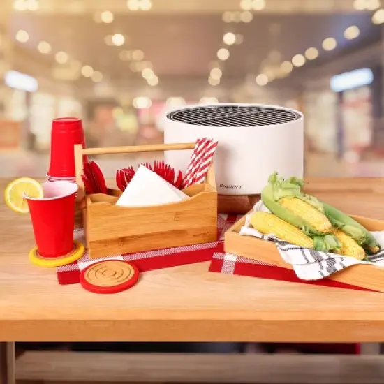 BergHOFF 4-Compartment Bamboo Flatware Caddy image {3}