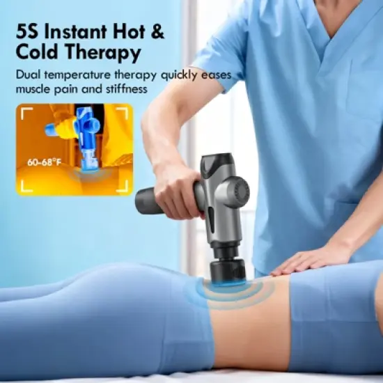 SUGIFT Massage Gun Thermacool Handheld Deep Tissue for Muscle Recovery Pain Relief with Heat and Cool Functions image {7}
