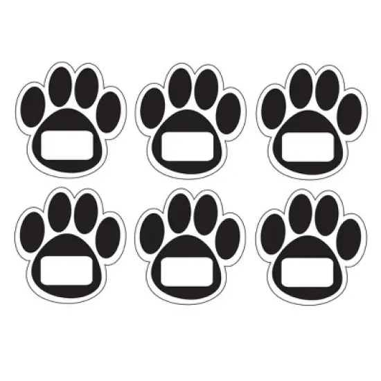 Ashley Productions&reg; Die-Cut Magnetic Black Paw Prints, 12 Per Pack, 6 Packs image {2}